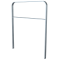 Lean-on hoop made of flat steel | 50 x 12 mm | in bent design | with cross bar | total width: 1000 mm | hot-dip galvanized